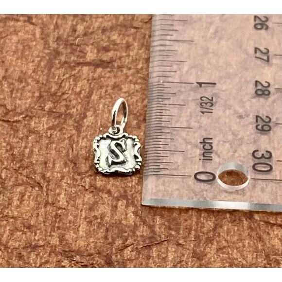 Waxing poetic insignia initial charm - Picture 3 of 12